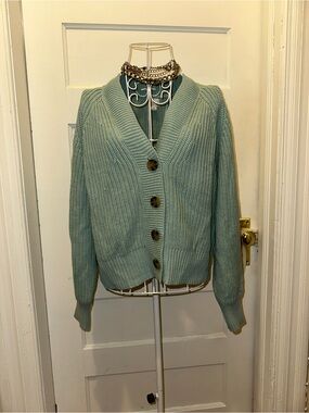 A New Day | Ribbed Chunky Button Cardigan | XS